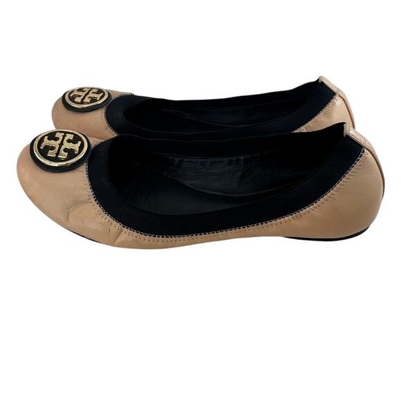 Tory Burch Caroline leather Ballet Slipper 9.5 Preowned - Picture 6 of 13